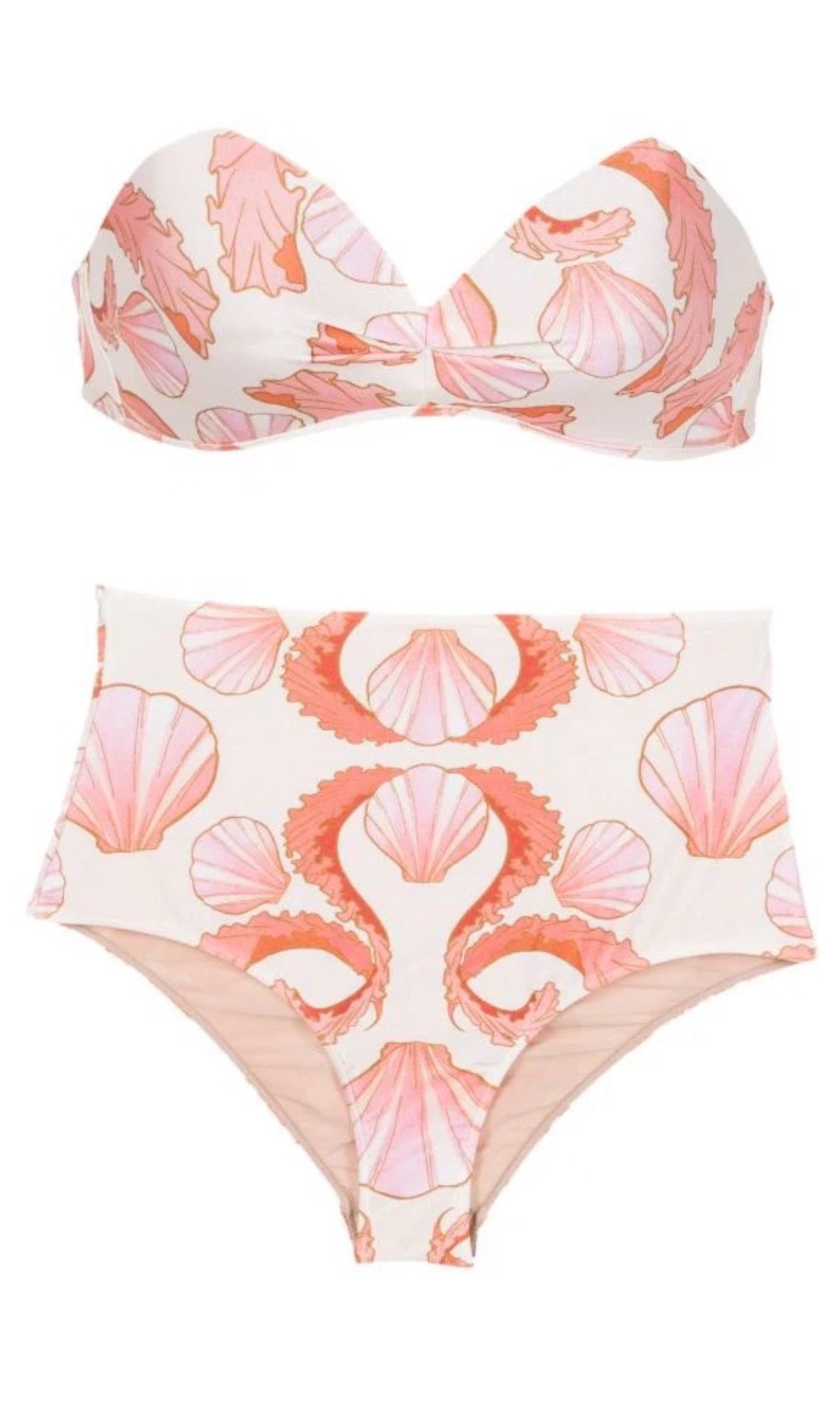 Seashell High-Waisted Bikini