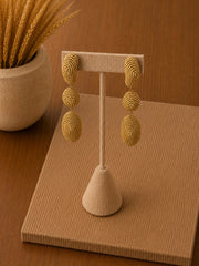 Golden Orbit Drop Earrings